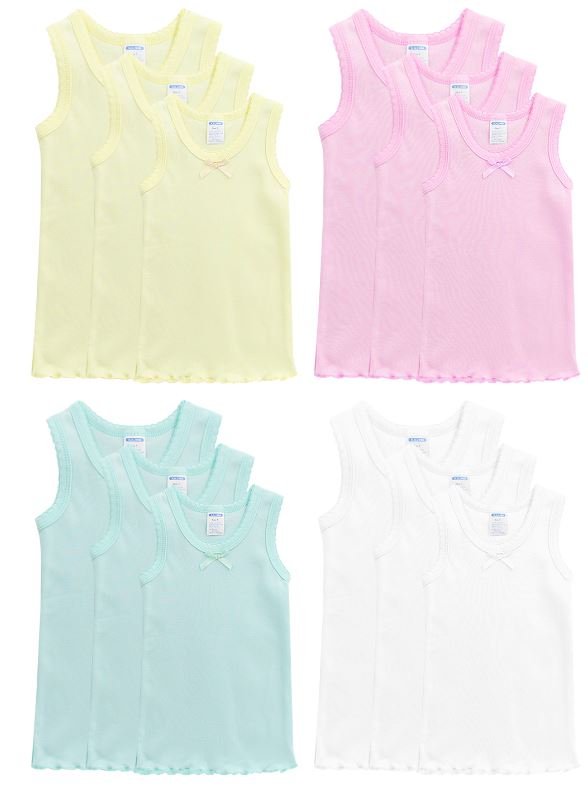 MGM Girls Asst Color Tank Top 14 To 16 (12 PC)