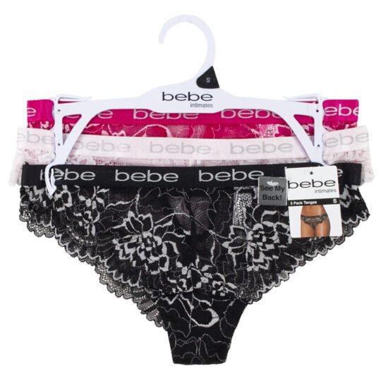 BEBE 3Pk by Hanger thong  577 (6 hangers)